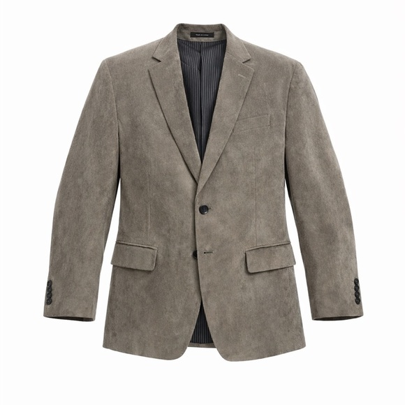 Calvin Klein Other - Calvin Klein Men’s Single Breasted Grey/Tan Corduroy Blazer/Sport Coat Sz 40R‌‌‌